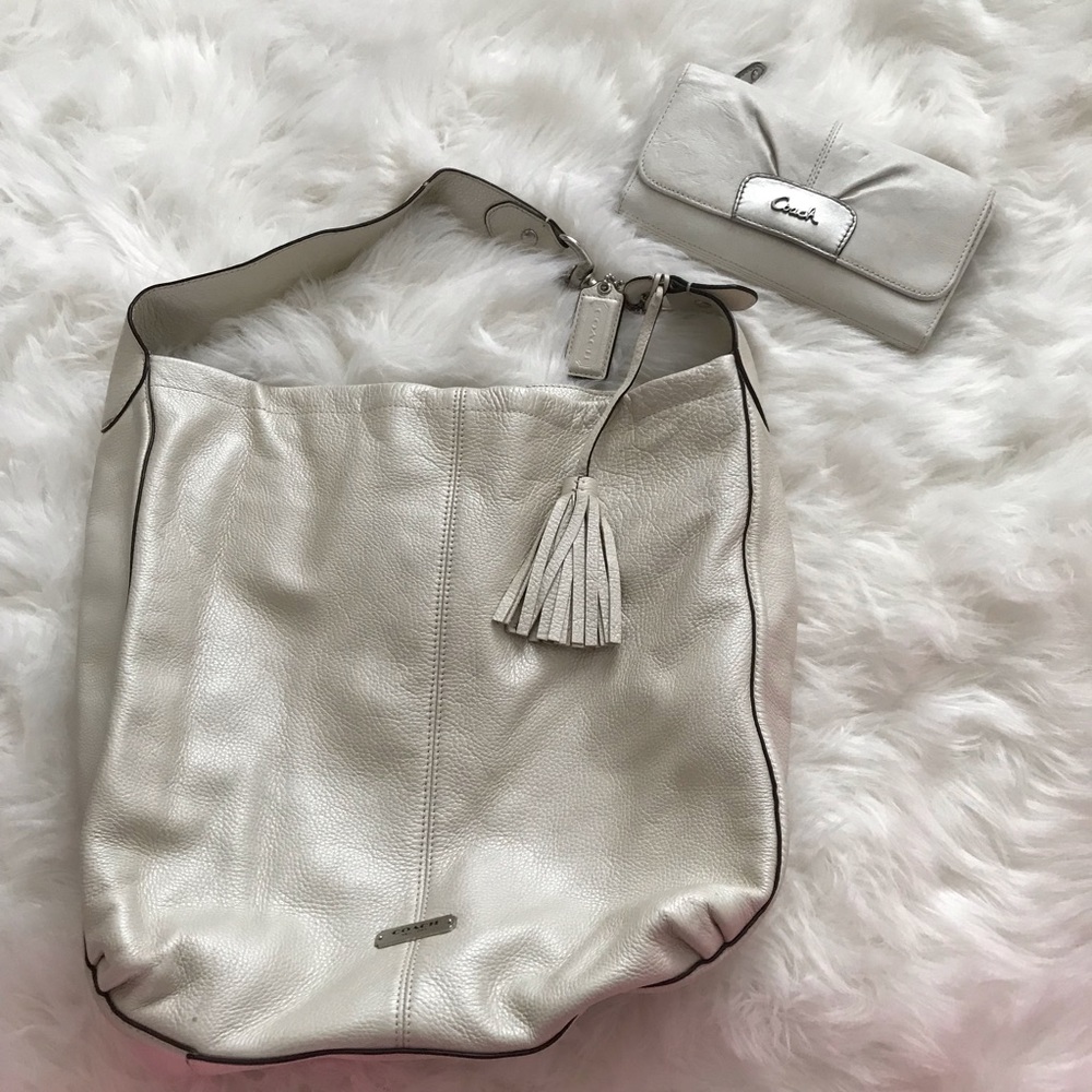 Coach fringe purse and wallet